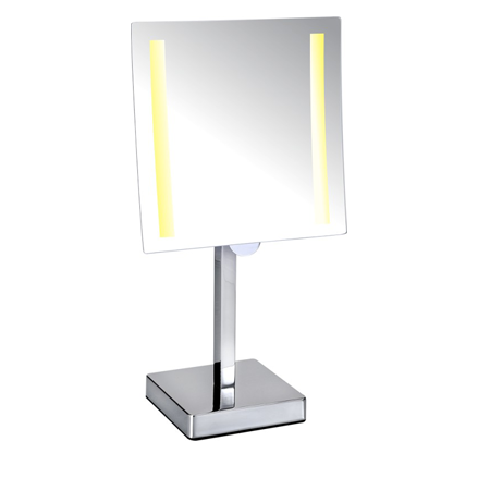 LED Square Desktop Magnifying Mirror